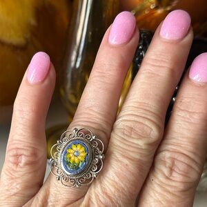 Vintage Micro Mosaic Ring